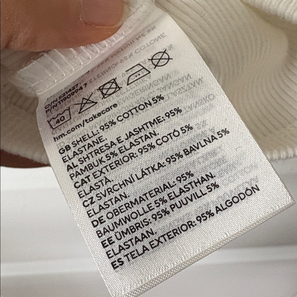 H&M Ribbed One Shoulder Top - Picture 3 of 3